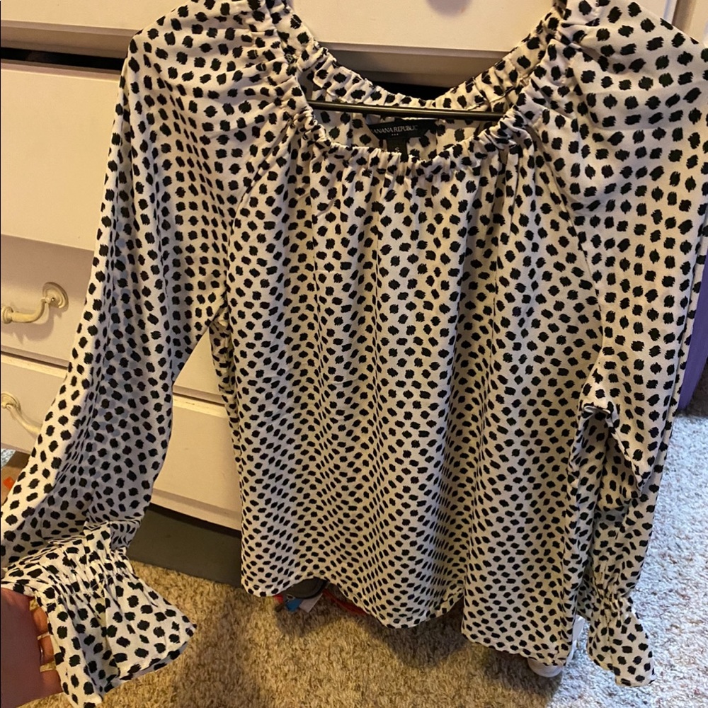 Banana Republic Giraffe Print Blouse